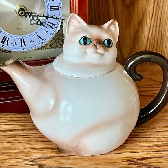 VTG Norcrest Siamese Cat Teapot - Picture 6 of 10